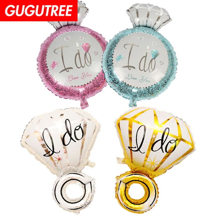 

GUGUTREE PARTY 18inch perfume bottle diamond ring foil ballon wedding event christmas halloween festival birthday party HY-12