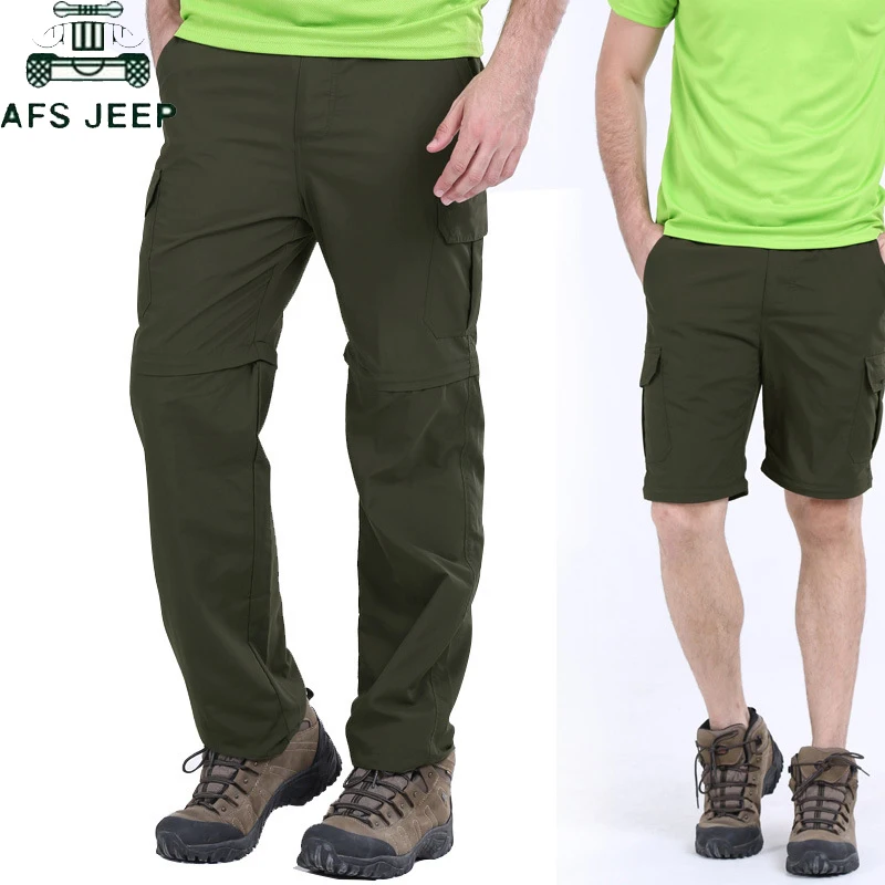 

Summer Quick Dry Cargo Pants Men Military Detachable Breathable Male Trousers Plus Size 7XL Removable Waterproof Tactical Pants
