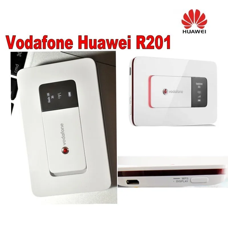 Лот из 4 шт. Vodafone HUAWEI R201 HSUPA, 3g, с функцией WI-FI маршрутизатор, Tri-band(900/1900/2100) 7,2 Мбит/с 3g мобильный роутер Wi-Fi PK E585 E586