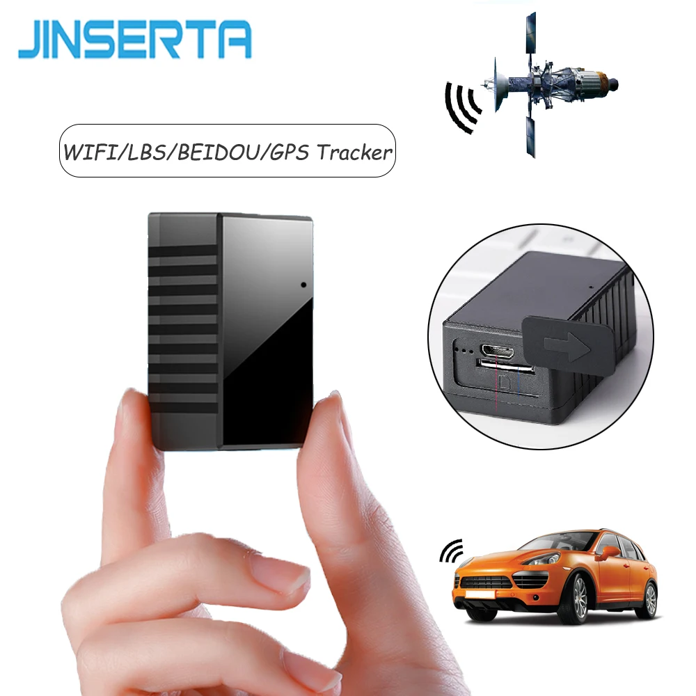 

JINSERTA Mini Car GPS Tracker Acoustic Listening WIFI GPS LBS BeiDou Real-time Tracking Intelligent Recording Locator for Car