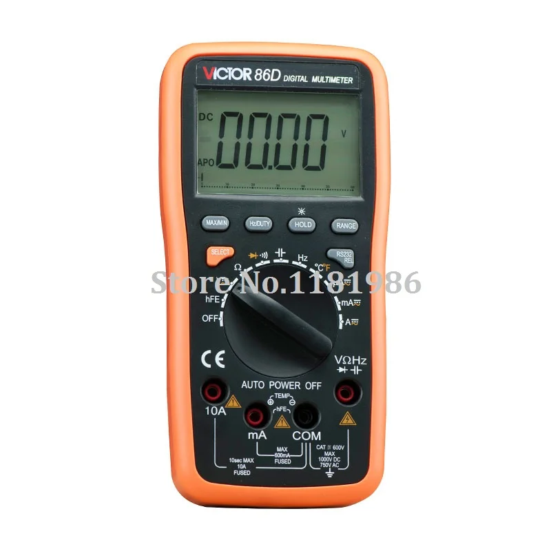 

Digital Multimeter Meter VC86D Victor Multimeter VC30274,meter with RS232 and USB jack VICTOR 86D