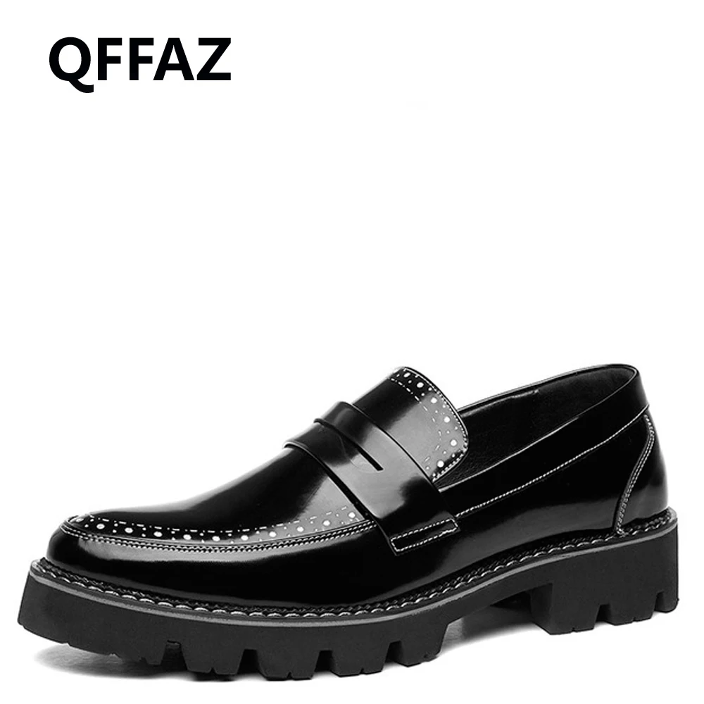 Qffaz Chaussures Hommes Appartements Up Verni On En Mode Oxford Pour Mocassins Cuir 2018 Black Black De Slip slip Silver Conduite lace Nouvelle Black Silver Mariage lace Casual UGqMVzSp
