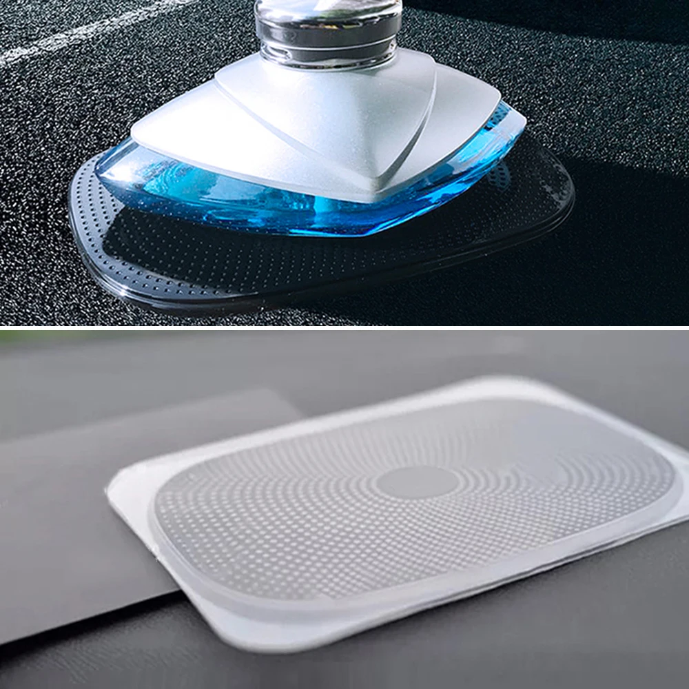 Dash Adhesive Holder Car Dashboard Mat Non Slip Dash Mat Car Non Slip Mat Dash Phone Holder Dashboard Phone Holder Non Slip Mat Car Anti Slip Mat Phone Holder PU Automobiles Interior Dashboard Sticky Pad Non-Slip Cushion For GPS Cell Phone Coin 15*10.5cm