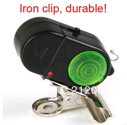 

High quality Electronic Light Fish Bite Lure LED Alert Alarm Bell DF005 Clip On Fishing Rod fishing alarm fishing