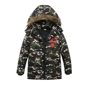 

Boys camouflage Coats 2018 Winter Jacket Clothes High Quality Children Boy Coat Hooded Warm Jackets For Kids Outerwear
