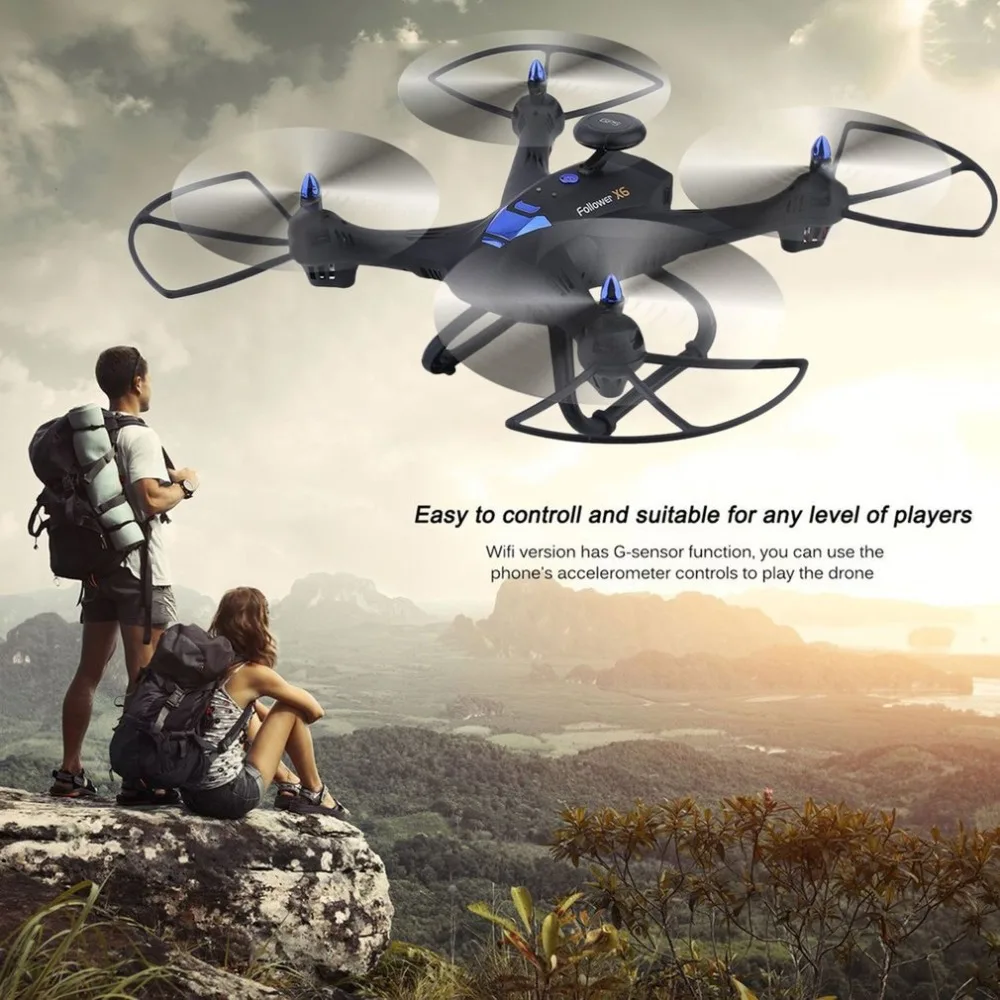 

X183 Wifi Drone With 2MP HD Portable GPS Quadcopter 6-Axles RC Quadcopter Compact Photography Video Device