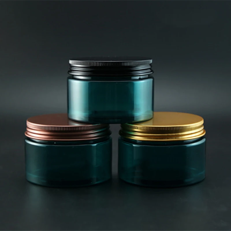 120 جرام الأخضر البلاستيك كريم الجسم غسول قناع مسحوق التجميل جرة زجاجة إعادة الملء حاويات التغليف ضوء تجنب مرئية