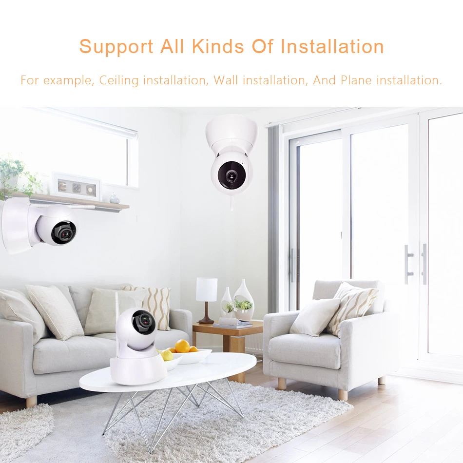 WIFI Camera Wireless IP Camera Wi-Fi CCTV Indoor Webcam Onvif Looline Motion Detection Looline
