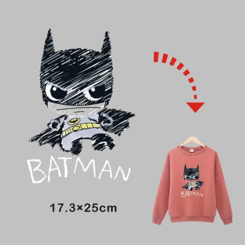Batman-iron-On-Patches-for-Boy-Clothes-Thermal-Transfer-Pyrograph-Ironing-Vest-Sticker-DIY-Washable-Appliqued (1)