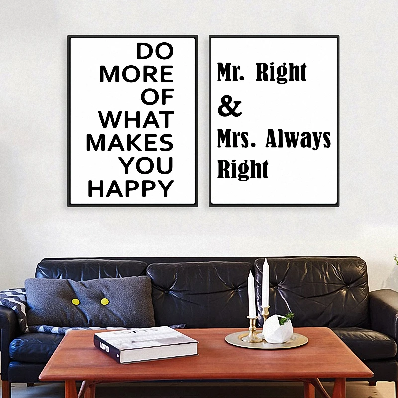 Haochu Nordic Decoration Retro Black And White Life Quotes Letters Haochu Nordic Decoration Retro Black