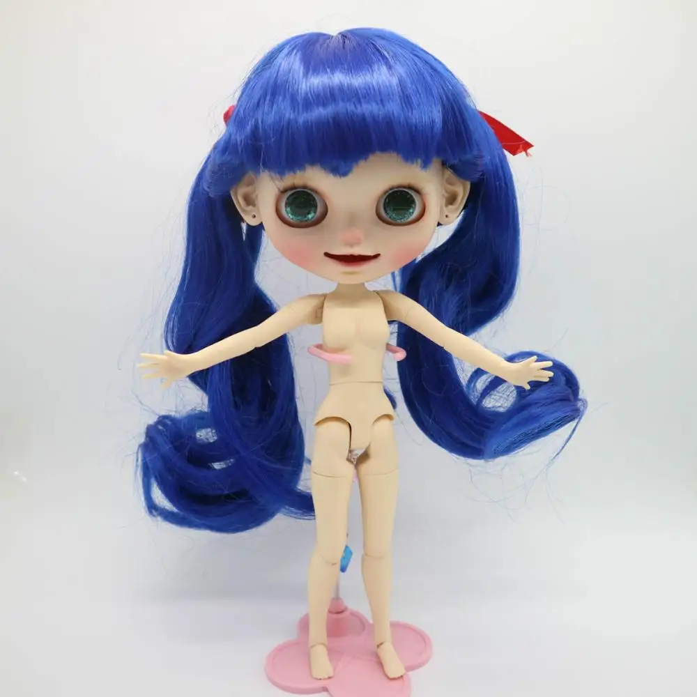 Кукла на заказ, сделай сам, Обнаженная кукла blyth, шарнир, тело, без волос, для девочек, 20180327, милая кукла(не включает в себя одежду - Цвет: doll and wig 9