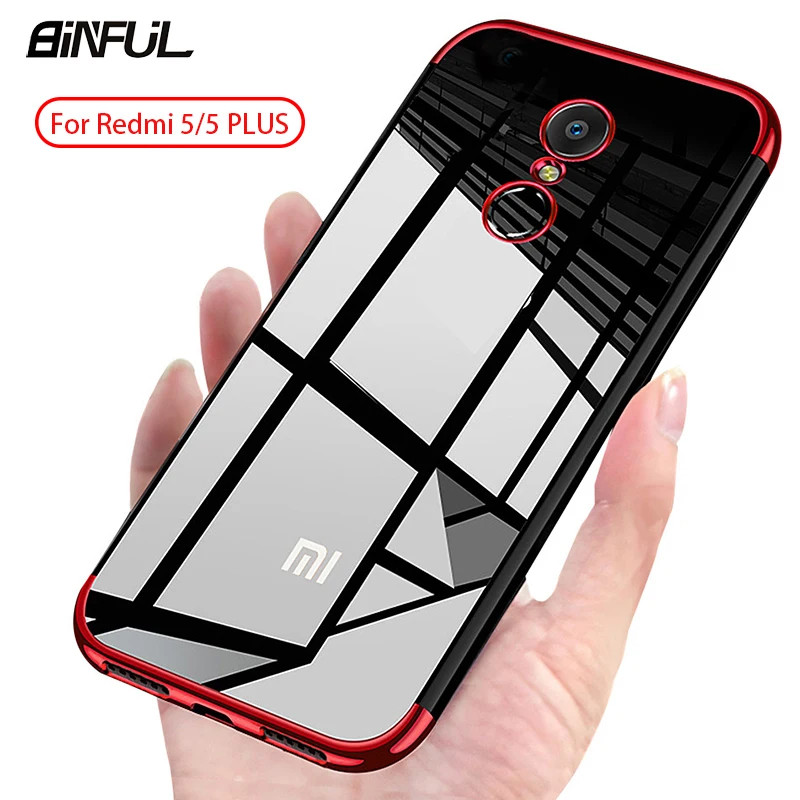 Xiaomi Redmi 5 Plus Case Cover Transparent Fundas Plating TPU Soft Slim Back Cover For Xiao Mi Redmi5 5 5Plus Case Phone Coque Xiaomi Redmi 5 Plus Case Cover Transparent Fundas Plating TPU Soft Slim Back Cover For Xiao Mi Redmi5 5 5Plus Case Phone Coque