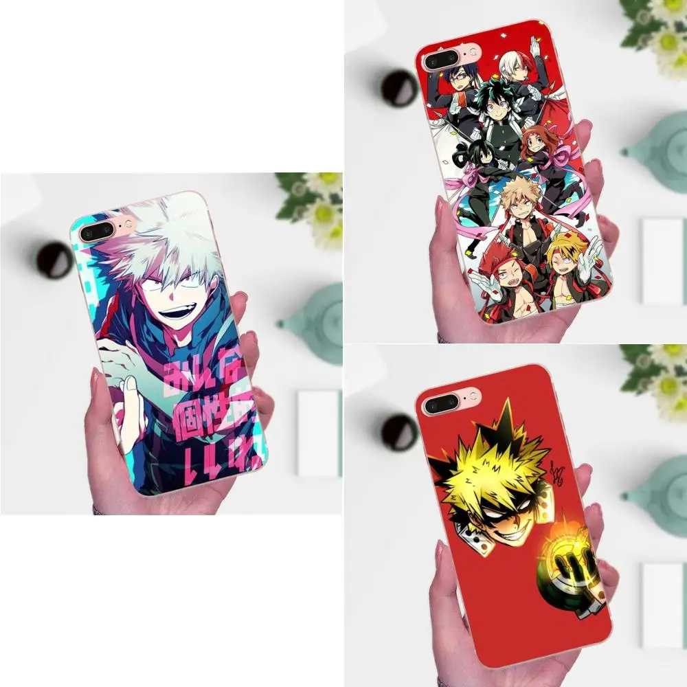 Аниме Hero academic Deku и Bakugou Bling для Xiaomi Mi3 Mi4 Mi4C Mi4i Mi5 Mi 5S 5X 6 6X 8 SE A1 Max Mix 2 Note 3 4|Бамперы| |