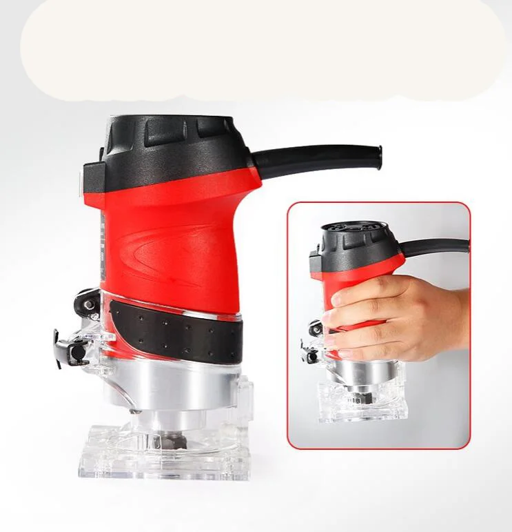 600W 220V 32000RPM 6 MM Multi Function Woodworking Electric Edge Trimmer Woodworking MachineWood