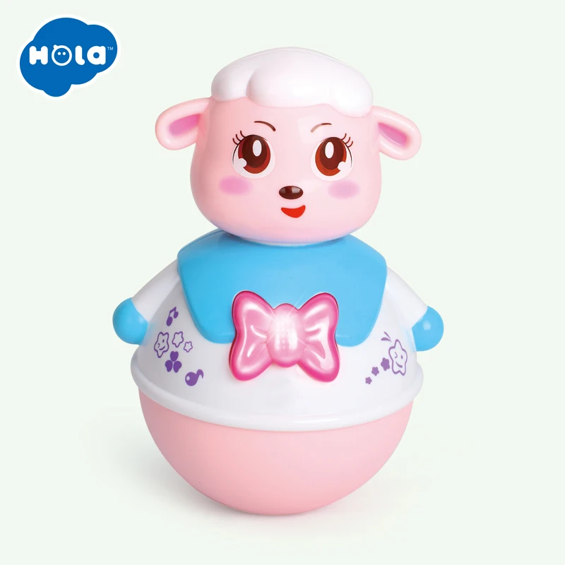HUILE TOYS 967B Tumbler Rolling Electric Toy Roly-Poly Sheep Nodding Doll with Music & Light Educational Toy for Baby 0-12 month HUILE TOYS 967B Tumbler Rolling Electric Toy Roly-Poly Sheep Nodding Doll with Music & Light Educational Toy for Baby 0-12 month