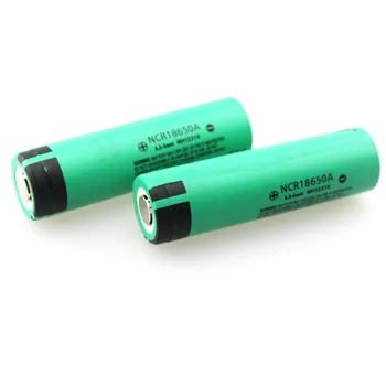 

NCR18650A 3.7V 3100mAh Li-ion Rechargeable Battery Power Source for LED Flashlight (1 Pair)