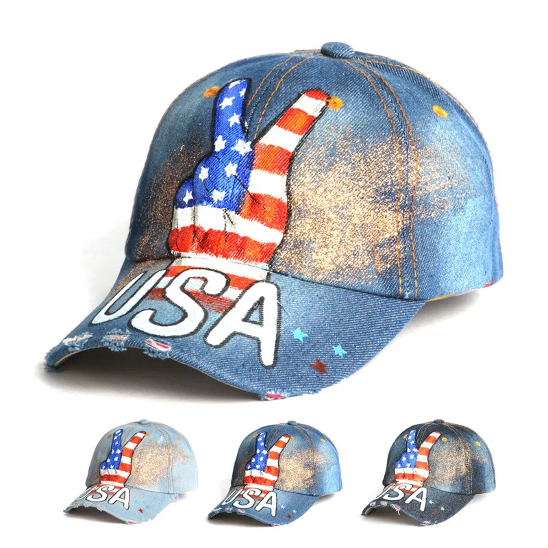 2018 New Arrival Gorras USA Baseball Cap Flag Of USA Hat Snapback ...