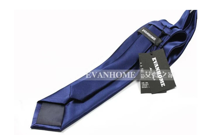 Высокое качество, новинка, мужской галстук, очень Nano Fiber, 7 см, галстук, темно-синие галстуки для мужчин, модные однотонные фирменные галстуки