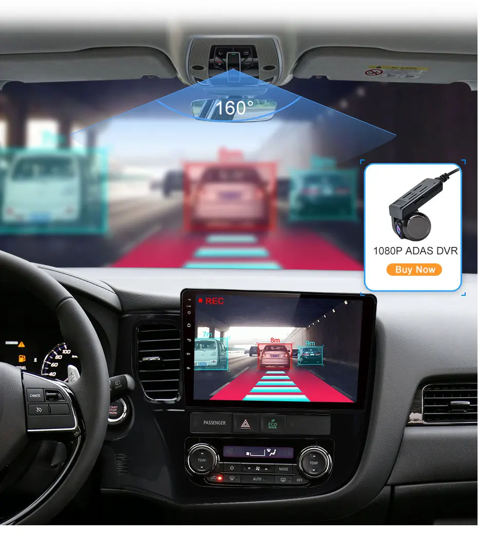 Excellent AWESAFE 2 din Android 8.1 Car DVD Player GPS for Mitsubishi Outlander 3 2012 2013 2014 2015 2016 2017 2018  Car Stereo Radio 5