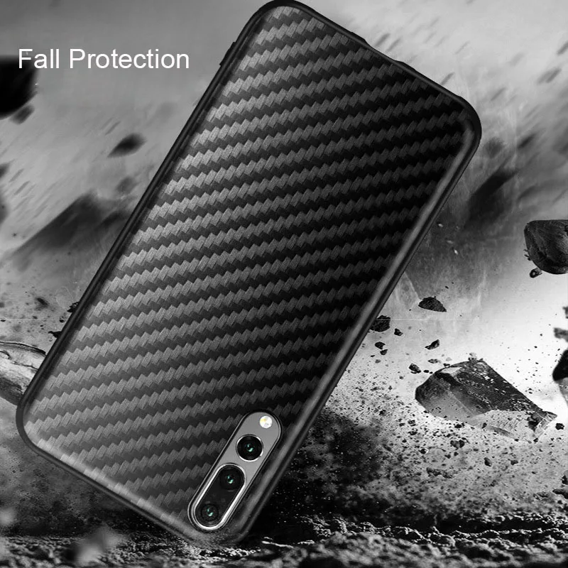 Ультратонкий Мягкий чехол из углеродного волокна и ТПУ для Samsung A10 A20 A30 A51 A70 S10e S9 Plus