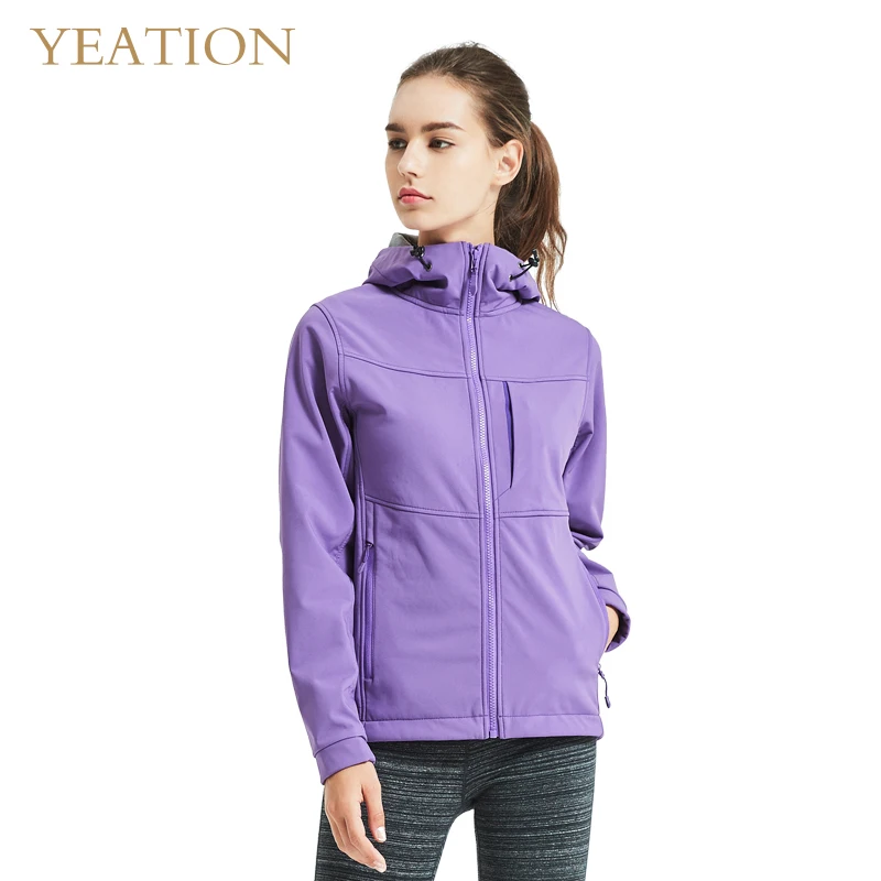 

YEATION Stretch Jogger Coat Women Outdoors Windbreaker Waterproof Tourism Keep Warm Jackets