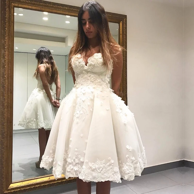 Opening-Back-Short-Prom-Dresses-2017-3D-floral-Appliques-Sweetheart-Knee-Length-Party-Ball-Gowns-Dress