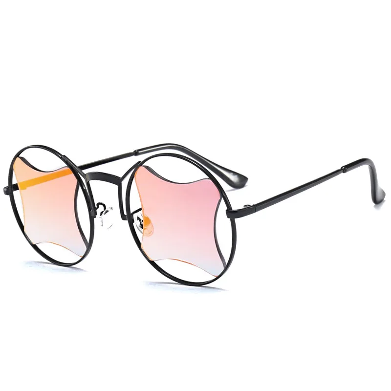 

DOKLY Special Shape Lens Sunglasses Metal Frame Eyewear