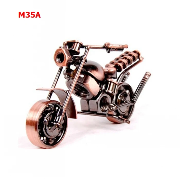Runbazef кованого железа модель мотоцикла украшения Декор Винтаж Домашний Декор миниатюрный Аксессуары Kawaii фигурка - Цвет: 2