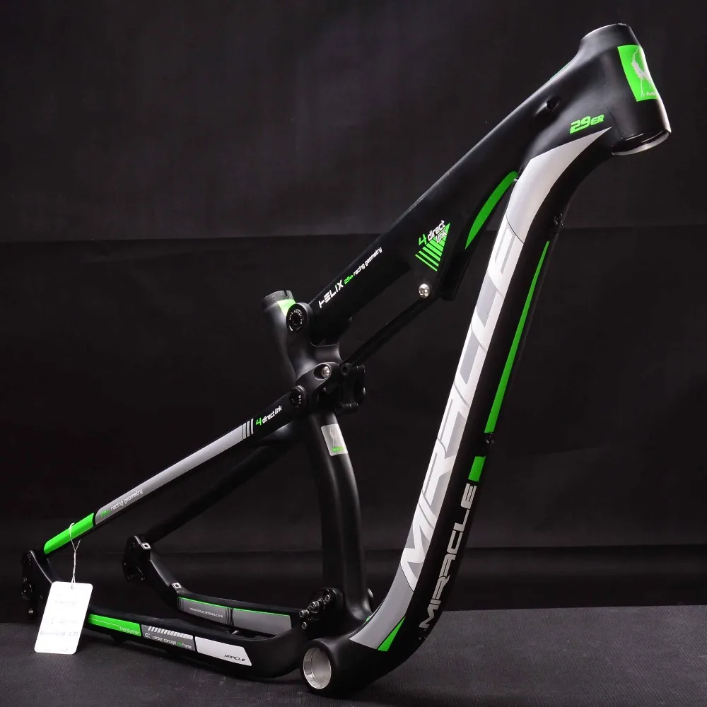 

Mountain Carbon Bike Frame 29er Factory sale Full suspension 142x12mm bicicletas mountain bike 165x38mm Shock