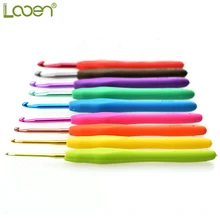 9 Pcs/set Looen 2.0-6.0mm Crochet Hook Soft Handle Rainbow Weave knitting Needle Tool Yarn Hook Needle DIY Sweater Weaving Tool 9 Pcs/set Looen 2.0-6.0mm Crochet Hook Soft Handle Rainbow Weave knitting Needle Tool Yarn Hook Needle DIY Sweater Weaving Tool