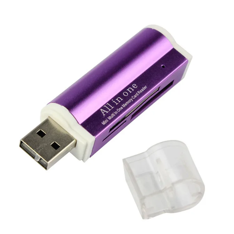 Factory price Hot Sell for Micro SD SDHC TF M2 MMC MS PRO DUO All in 1 USB 2.0 Multi Memory Card Reader J09T Drop Shipping#T10