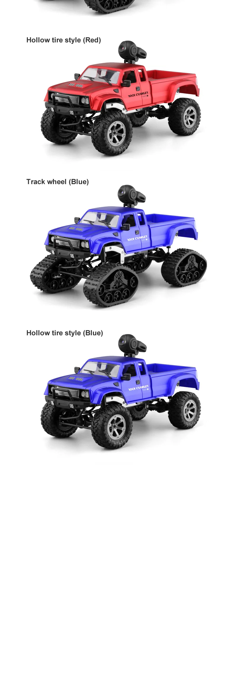 Радиоуправляемый автомобиль 1:16 внедорожный грузовик FY002B 2,4 GHZ 1/16 4WD SUV Pickup Trucks WiFi FPV 0.3MP автомобиль Camion WiFi RTR игрушки для снежного скалолазания