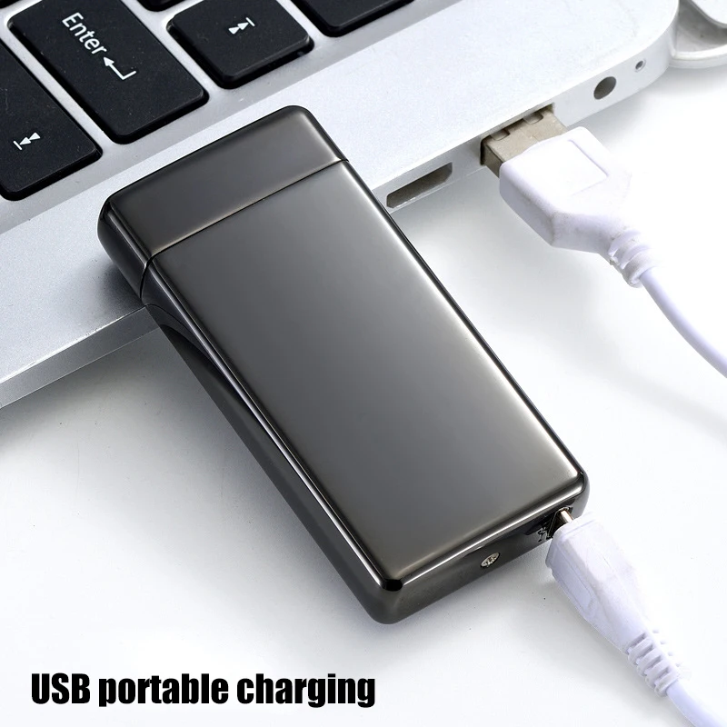 Электронная двухдуговая зажигалка с Usb зарядкой плазменный электронный