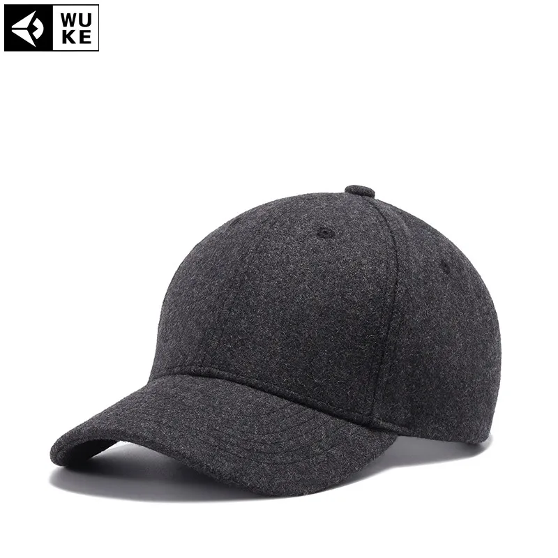 Wuke-Baseball-Cap-Black-Gray-Wool-Baseball-Cap-Men-Women-Brand-Caps-Snapback-Hats-Bone-Cap (4)