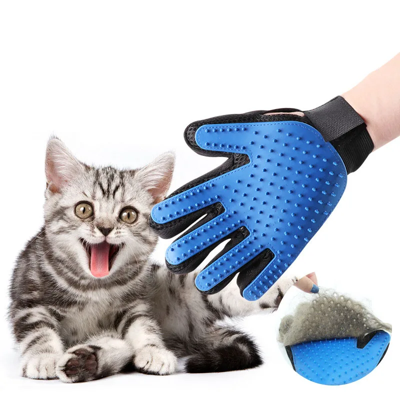 pet grooming glove