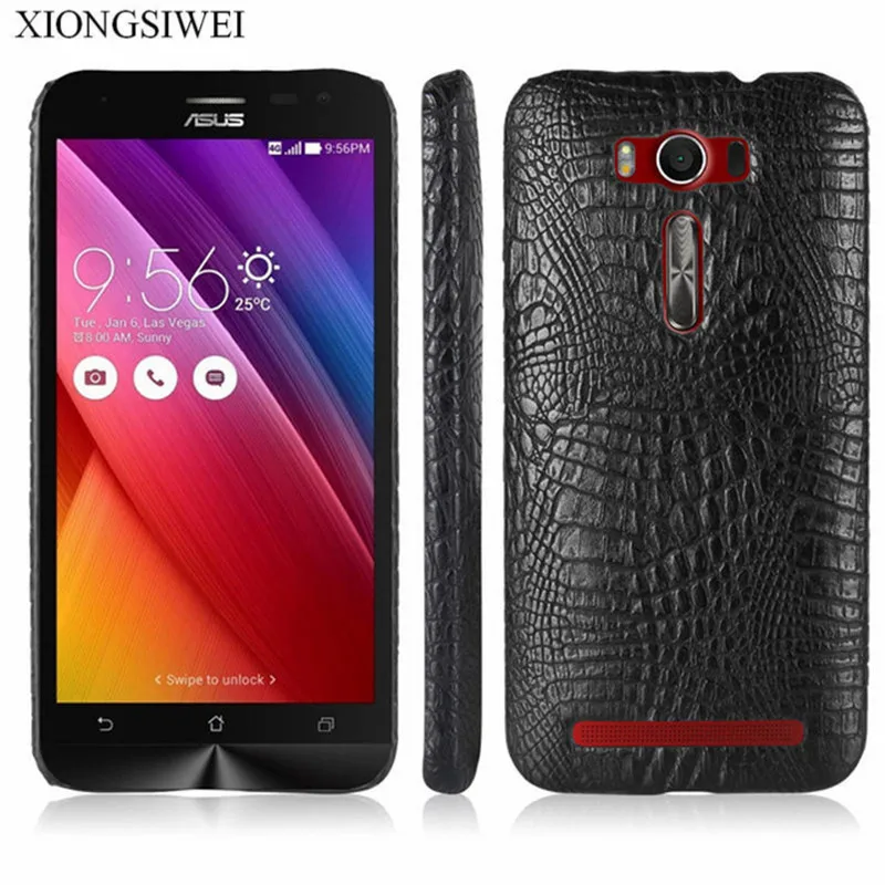 

For ASUS Z00ED Case Luxury PU Leather Hard Plastic Back Cover Phone Case For ASUS Zenfone 2 laser ZE500KL ZE ZE500 500 500KL KL