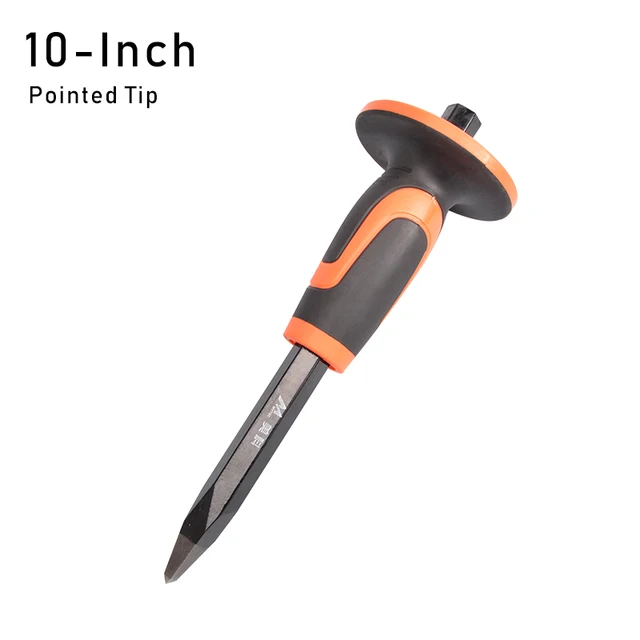 High Quality Masonry Chisel with Hand Guard Protector Pointed Flat