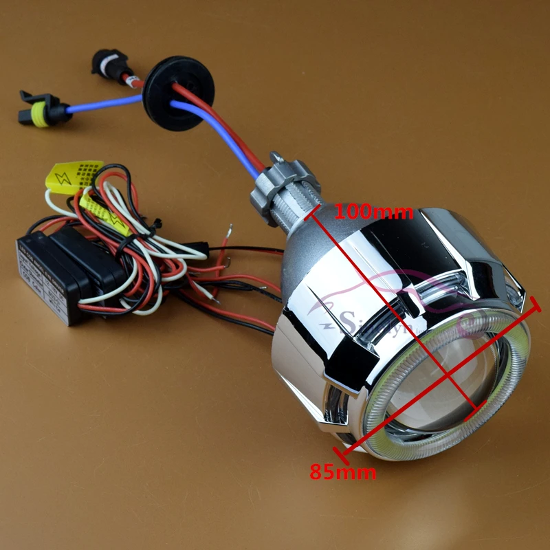 Купить Мотоцикл фар двойной двойной светодиодной початка ангел глаза ...
