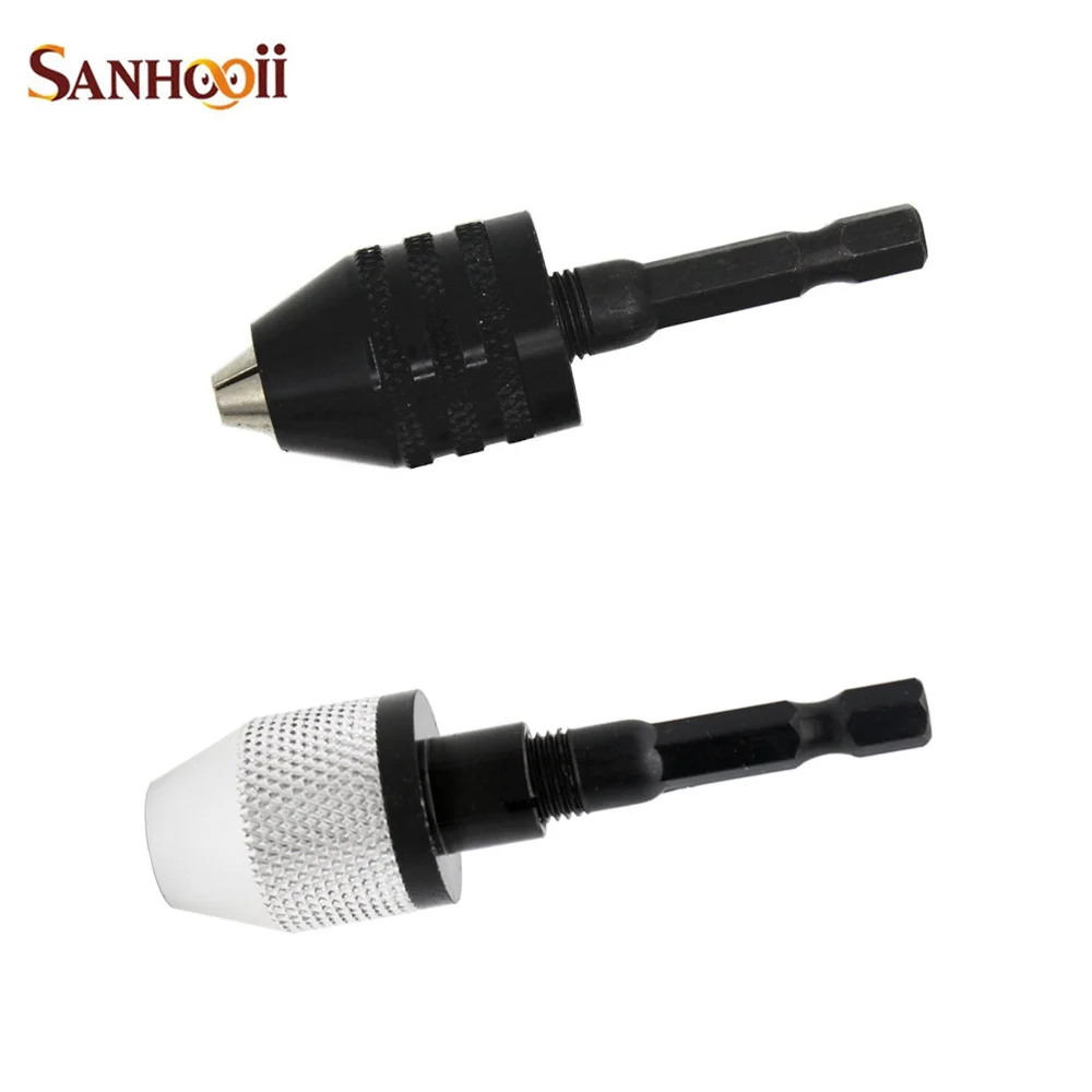 Electric Drill Bit Clip 6mm Hex Shank Clamping Range 0.3-6.5mm Screwdriver Drill Grinder Converter