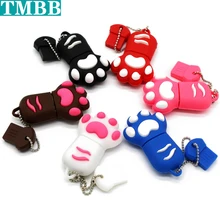 Горячая Распродажа флеш-накопители USB 2,0 с изображением розовой кошки, лапы тигра, флешки, флеш-накопители, флеш-накопители, карта памяти, u-диск, мультфильм, 4 ГБ, 8 ГБ, 16 ГБ, 32 ГБ, 64 ГБ, 128 ГБ