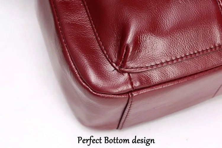 High Quality leather bag black