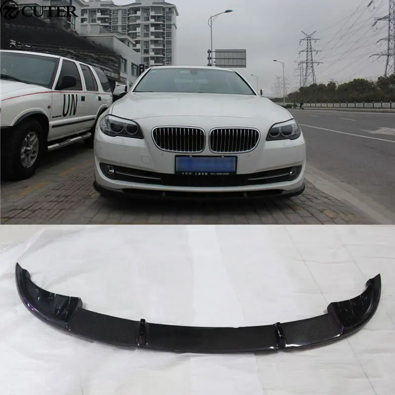 F10 M5 H Style Carbon Fiber Lip Spoiler Auto Car Front Bumper Lips For