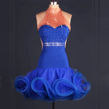 

2018 the new backless latin dance dress girls latin dress women lateinkleid vestidos de baile latino para mujer