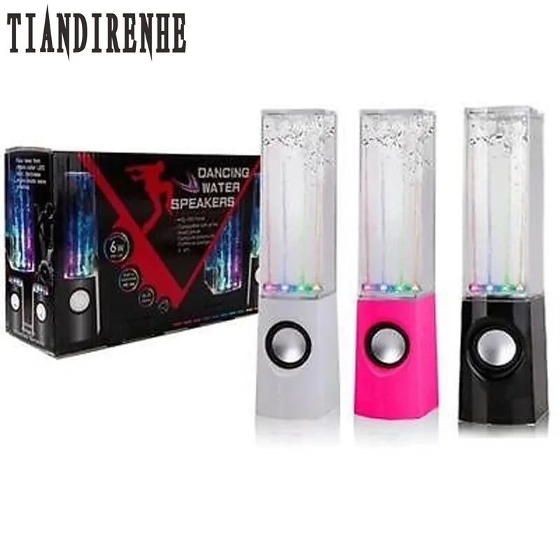 

LED Light Dancing Water Speaker Active Portable Mini USB Speaker for PC Computer MP3 PSP Subwoofer Column Soundbox Audio Box
