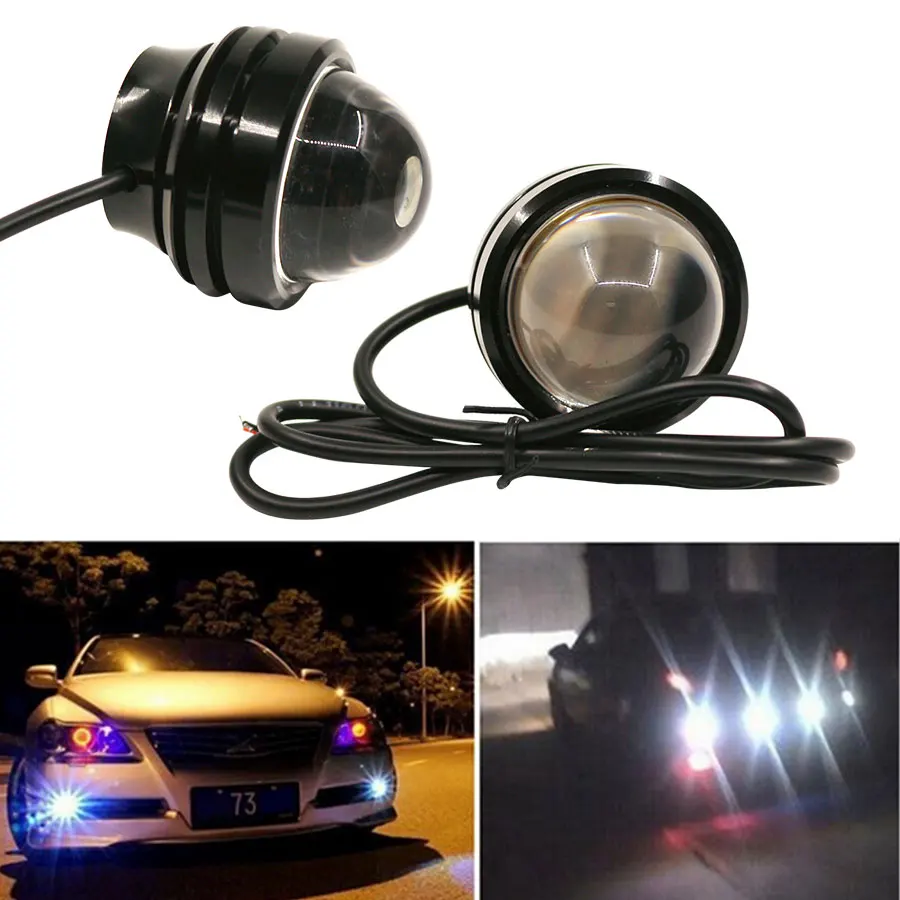 

1pc 15W 12V Super Bright LED Light Eagle Eye Daytime Running Light DRL Lights Waterproof Parking DC12V for Audi BMW car-styling