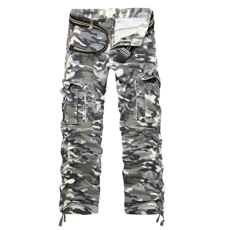  Good Quality Military Camo Cargo Pants Men Hot Camouflage Cotton Workout Men Trousers Spring Autumn