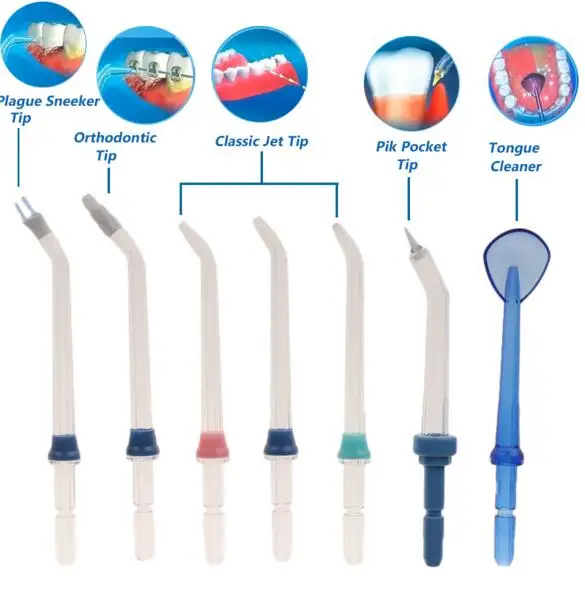 Portable Dental Oral Care Irrigator Flosser Tooth SPA Teeth Pick Cleaner Nozzle Plaque Tip Cleaning Jet Cleaner Hygiene 2
