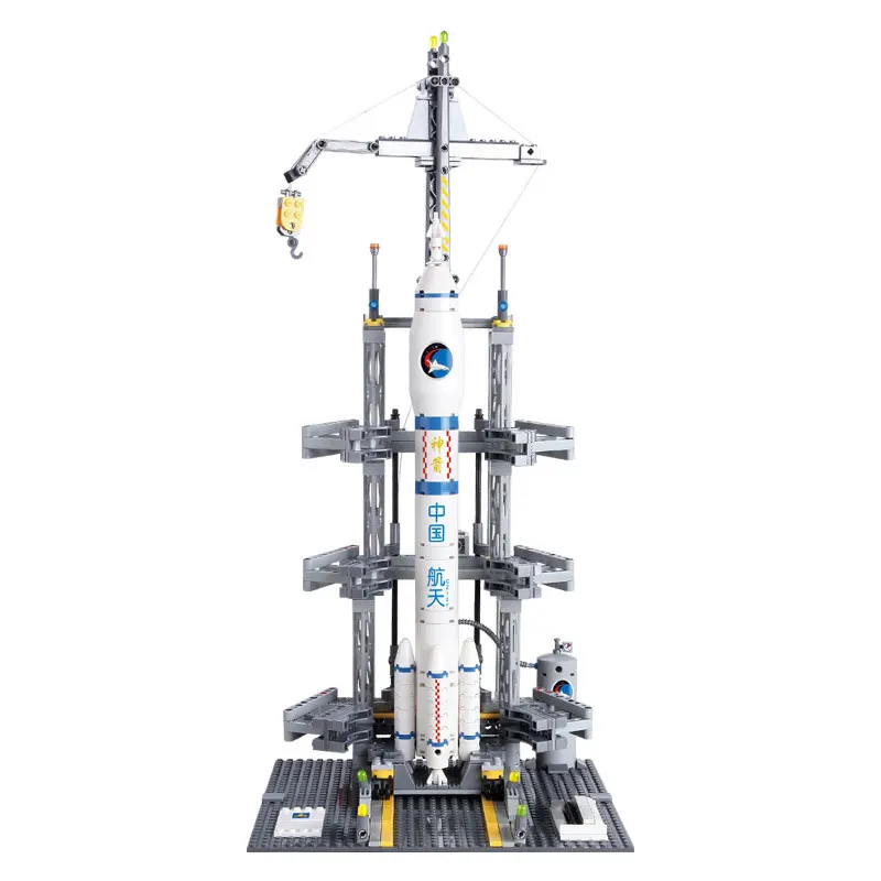 

83001 822PCs Space Series Rocket Station Building Block Set Kids DIY Educational Bricks Toys Christmas Gift Legoings