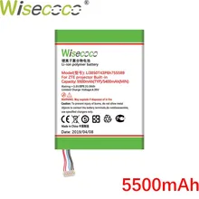 Wisecoco Li3850T43P6h755589 5500 мАч Новая батарея для проектора zte Встроенная литий-ионная батарея литий-полимерная батарея
