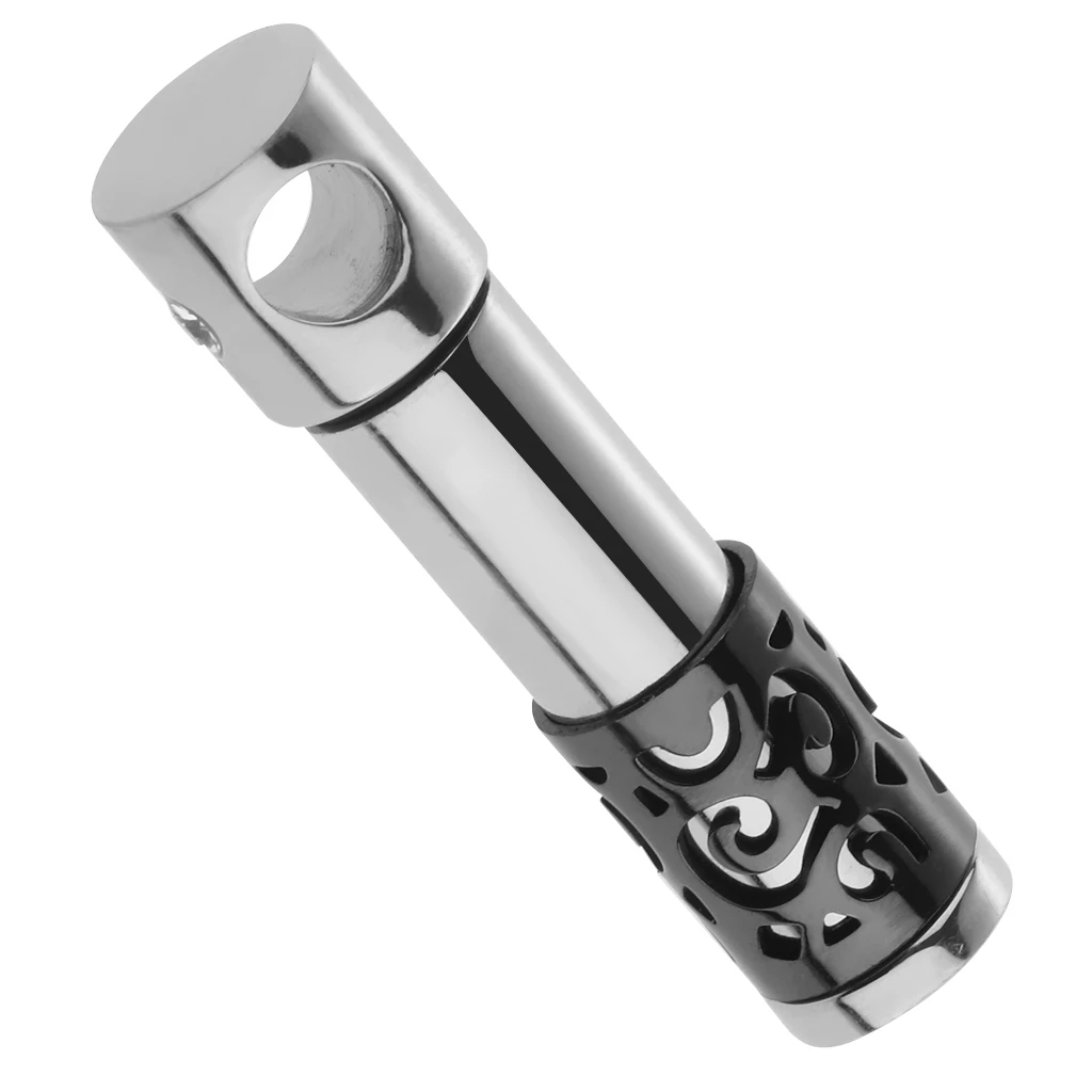 MagiDeal Cylinder Tube Urn Ashes Holder Keepsake Cremation Memorial Pendant Men Women